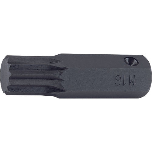 Ko-ken 107.16-M14 16mm Hex Dr. Bit XZN M14 Triple Square Length 60mm