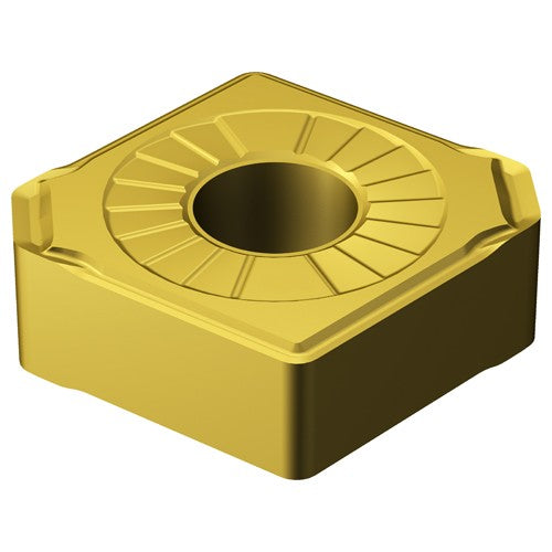 Sandvik Coromant FF87CNMX25487 CNMX 43 SM S05F, 0.187 Thick, 1/2 Inscribed Circle, TiN|Al2O3|TiCN, Turning Indexable Insert