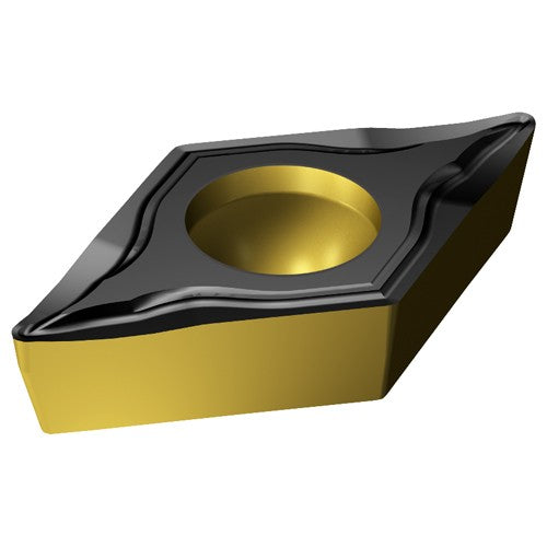 Sandvik Coromant FF87DCMT75200 DCMT 3251 UM 4325, 0.016 Corner Radius, 0.156 Thick, 3/8 Inscribed Circle, TiCN|Al2O3|TiN, Turning Indexable Insert