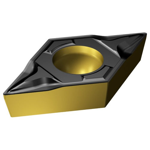 Sandvik Coromant FF87DCMT75196 DCMT 3250 PF 4325, 0.008 Corner Radius, 0.156 Thick, 3/8 Inscribed Circle, TiCN|Al2O3|TiN, Turning Indexable Insert