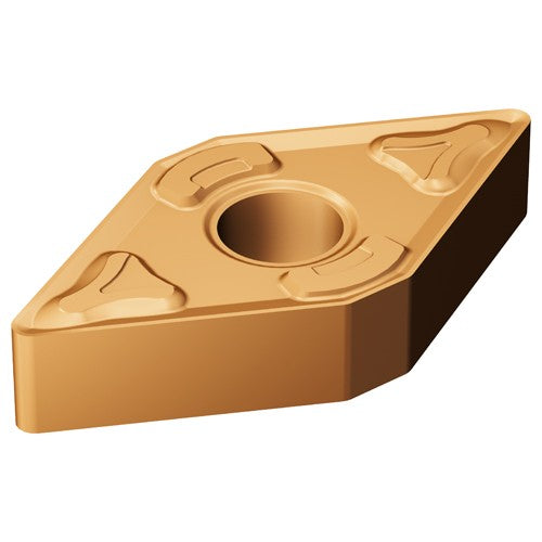 Sandvik Coromant FF87DNMG63810 DNMG 442 XM GC15, 0.032 Corner Radius, 1/4 Thick, 1/2 Inscribed Circle, TiAlN, Turning Indexable Insert
