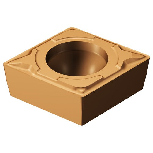 Sandvik Coromant FF87CCMT43381 CCMT 3252 MF 1125, 0.032 Corner Radius, 0.156 Thick, 3/8 Inscribed Circle, TiAlN, Turning Indexable Insert