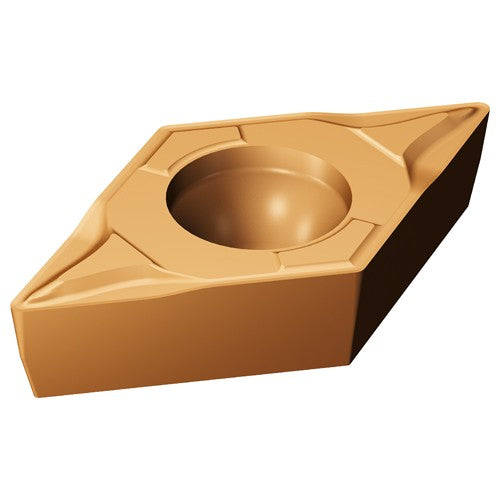 Sandvik Coromant FF87DCMT43613 DCMT 2150 MF 1125, 0.008 Corner Radius, 0.094 Thick, 1/4 Inscribed Circle, TiAlN, Turning Indexable Insert