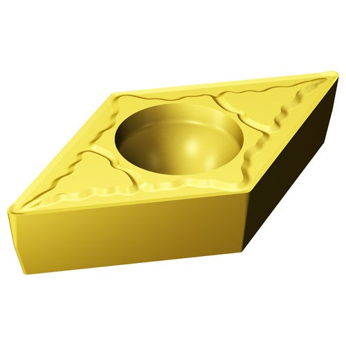 Sandvik Coromant FF87DCMT10720 DCMT 3251 MM 2025, 0.016 Corner Radius, 0.156 Thick, 3/8 Inscribed Circle, TiCN|Al2O3|TiN, Turning Indexable Insert