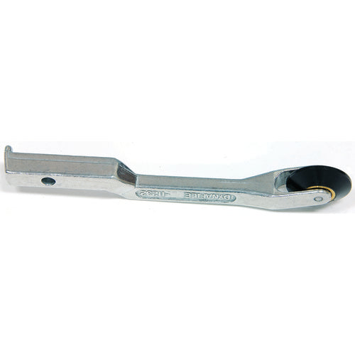 Dynabrade PF3111232 Contact Arm Assembly, 1" Dia.x3/8" W, Tapered Rubber Wheel, with no Platen