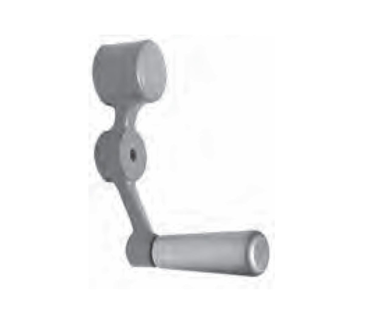 JERGENS HANDLE, CRANK, 2-5/16 ALUMINU, GREY ENAMEL FINISH - 11301