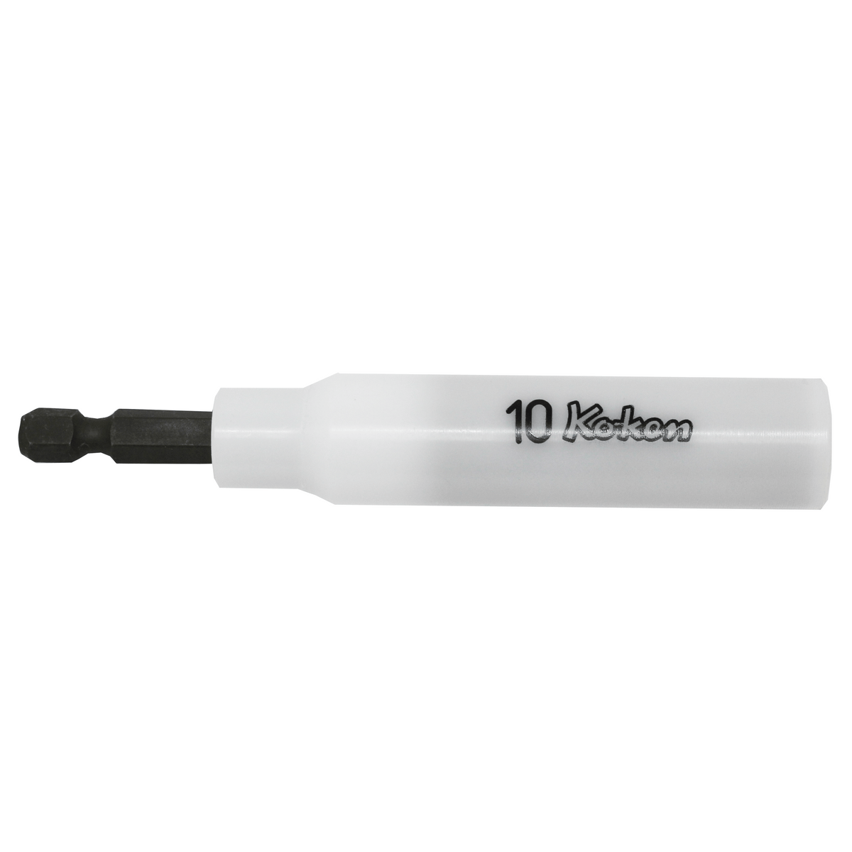 Ko-ken 115G.100-10FR 1/4 Hex Dr. Nut Setter with Plastic Protector  10mm 6 point Length 100mm Slide Magnet Turnable POM cover