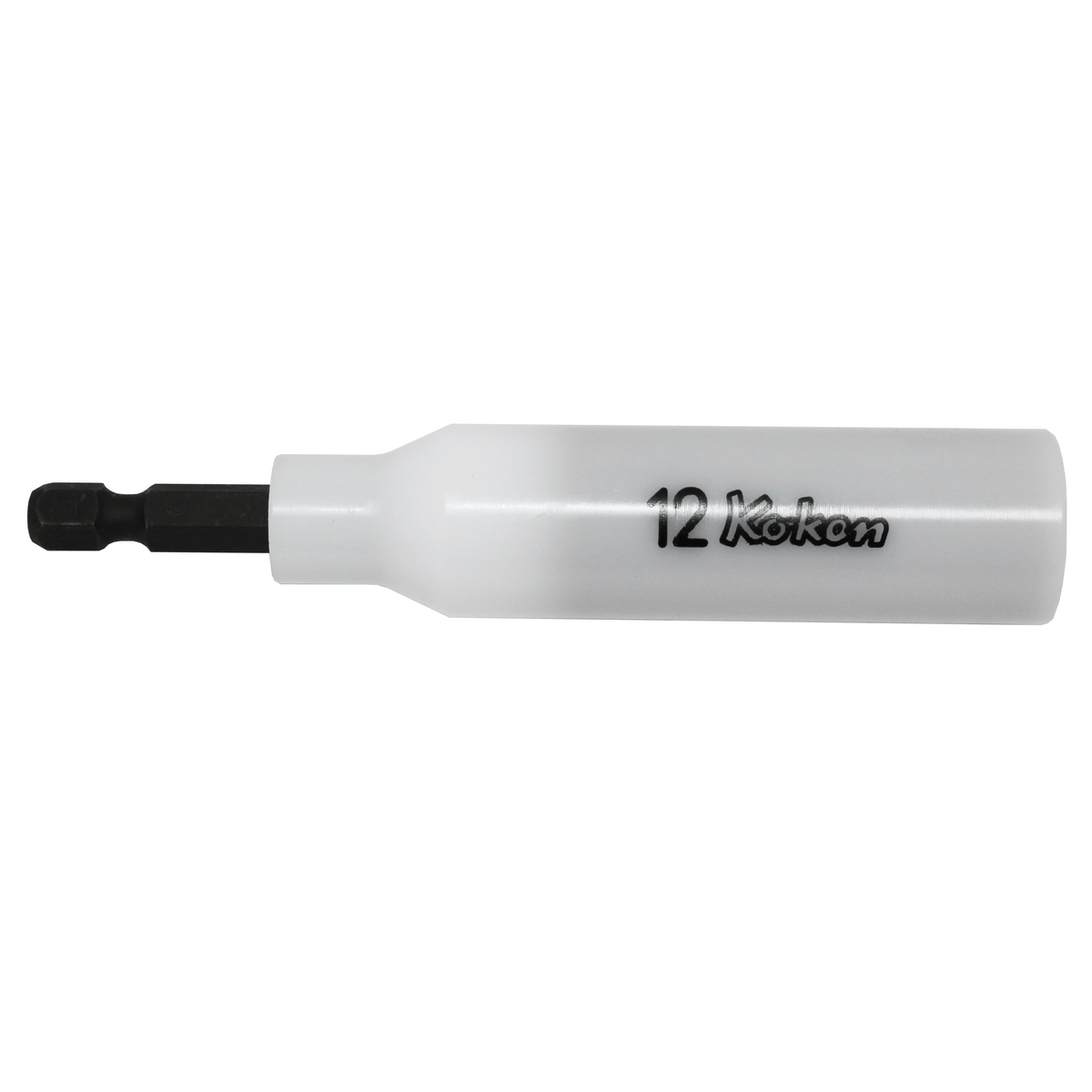 Ko-ken 115G.100-12FR 1/4 Hex Dr. Nut Setter with Plastic Protector  12mm 6 point Length 100mm Slide Magnet Turnable POM cover