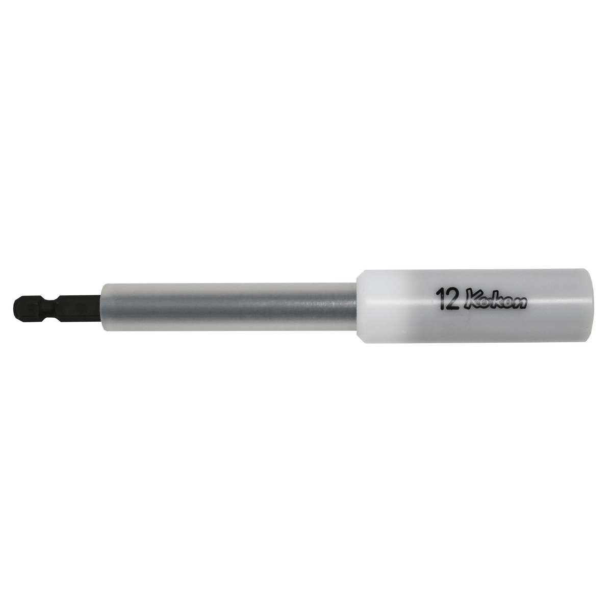 Ko-ken 115G.150-12FR 1/4 Hex Dr. Nut Setter with Plastic Protector  12mm 6 point Length 150mm Slide Magnet Turnable POM cover