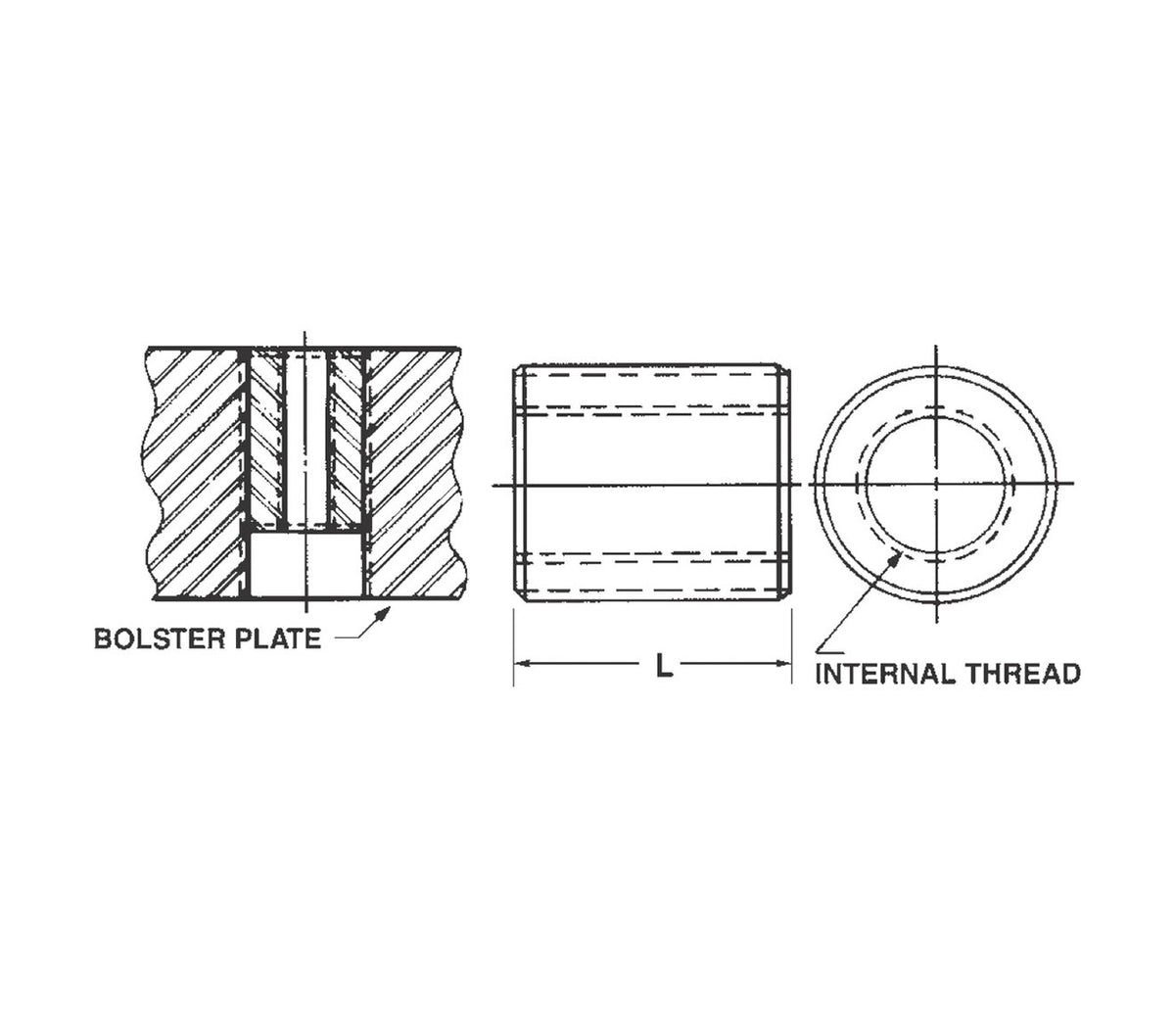 JERGENS INSERT, 5/8-11, BOLSTER PLATE BUSHING - 11703