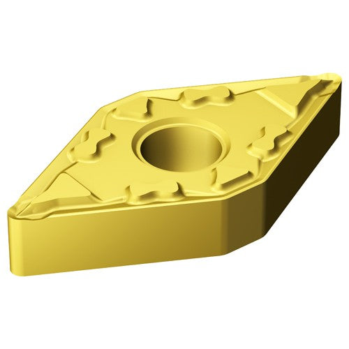 Sandvik Coromant FF87DNMG17837 DNMG 431 MF S05F, 0.016 Corner Radius, 0.187 Thick, 1/2 Inscribed Circle, TiN|Al2O3|TiCN, Turning Indexable Insert