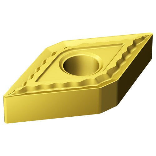 Sandvik Coromant FF87DNMG68677 DNMG 431 QM 235, 0.016 Corner Radius, 0.187 Thick, 1/2 Inscribed Circle, TiCN|TiN, Turning Indexable Insert