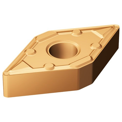 Sandvik Coromant FF87DNMX43685 DNMX 331 WF 1125, 0.016 Corner Radius, 0.187 Thick, 3/8 Inscribed Circle, TiAlN, Turning Indexable Insert