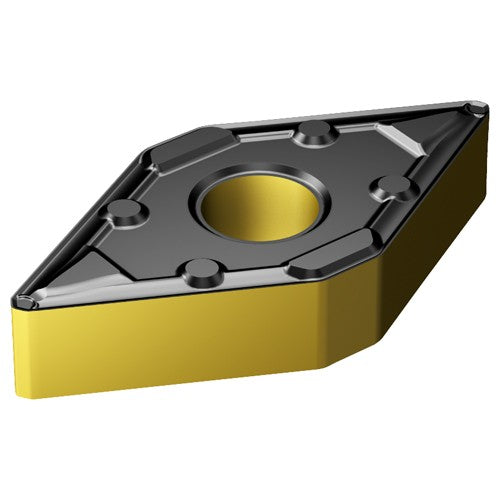 Sandvik Coromant FF87DNMX6707427 DNMX 432 WF 4305, 0.032 Corner Radius, 0.187 Thick, 1/2 Inscribed Circle, TiCN|Al2O3|TiN, Turning Indexable Insert