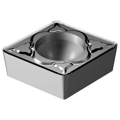 Sandvik Coromant FF87CCMT33048 CCMT 3251 MM 1105, 0.016 Corner Radius, 0.156 Thick, 3/8 Inscribed Circle, TiAlN, Turning Indexable Insert