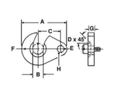 JERGENS SWING C-WASHER, 3/8 SS - 12344