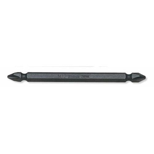 Ko-ken 123PG.100-1(9) 1/4 Hex Dr. Double Ended Bit  PH1  Length 100mm Magnetized