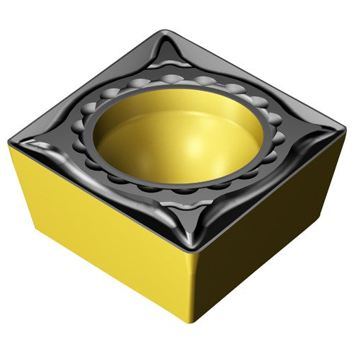 Sandvik Coromant FF87CPMT74993 CPMT 2151 PM 4325, 0.016 Corner Radius, 0.094 Thick, 1/4 Inscribed Circle, TiCN|Al2O3|TiN, Turning Indexable Insert