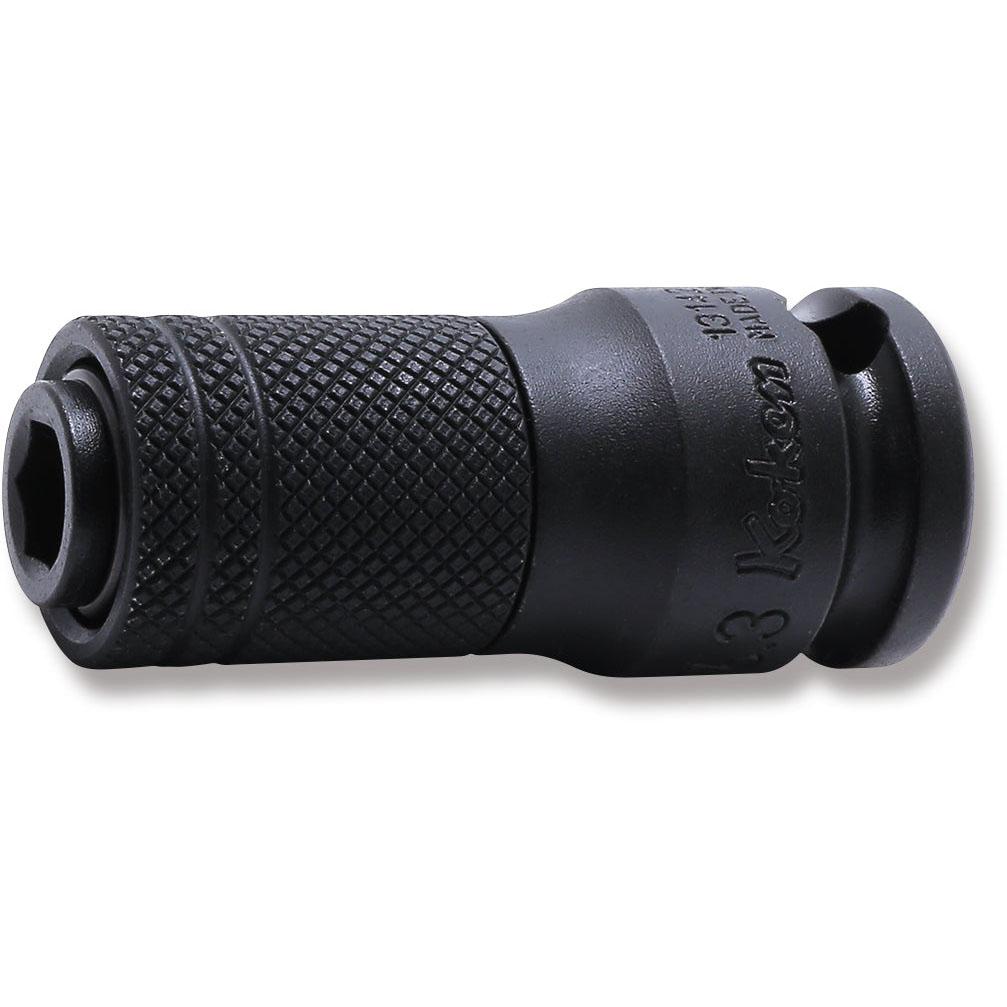 Ko-ken 13142-F6.3 3/8 Sq. Dr. Bit Holder  1/4 Hex Length 45mm Locking Quick Release