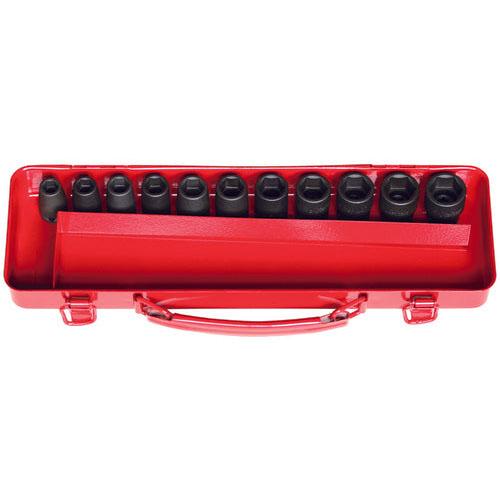 Ko-ken 13242M 3/8 Sq. Dr. Socket Set  9-19mm 6 point   11 pieces