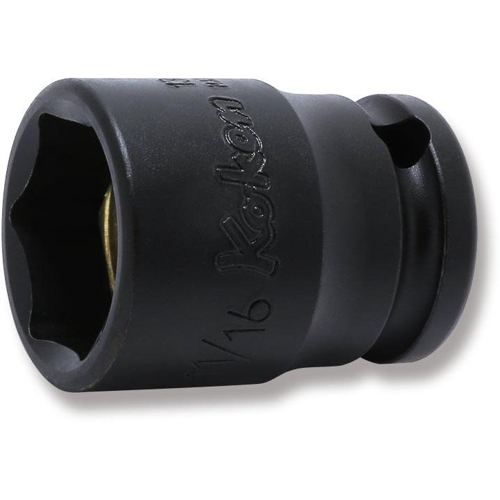 Ko-ken 13400AG-11/16 3/8 Sq. Dr. Socket  11/16 6 point Length 32mm Magnet