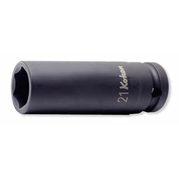 Ko-ken 14113M-21 1/2 Sq. Dr. Wheel Nut Socket  21mm 6 point Length 80mm