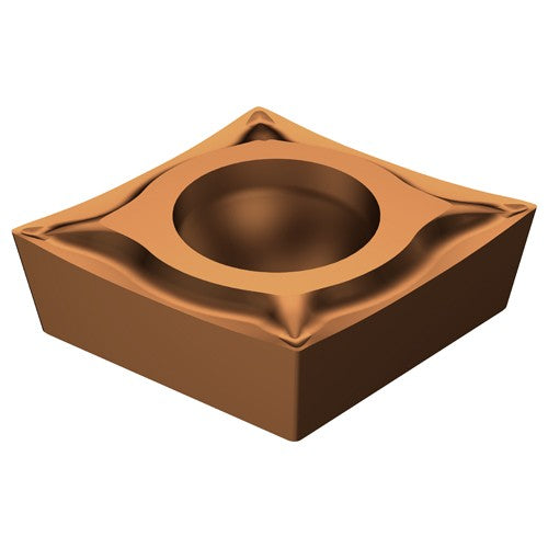 Sandvik Coromant FF87CCET43313 CCET 2151 UM 1125, 0.016 Corner Radius, 0.094 Thick, 1/4 Inscribed Circle, TiAlN, Turning Indexable Insert