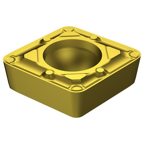 Sandvik Coromant FF87CCMT04389 CCMT 3251 WF 1525, 0.016 Corner Radius, 0.156 Thick, 3/8 Inscribed Circle, TiCN, Turning Indexable Insert