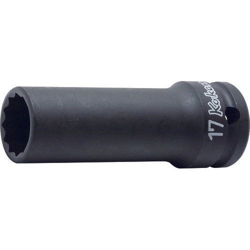 Ko-ken 14306M-12 1/2 Sq. Dr. Socket  12mm 12 point Length 80mm Thin walled