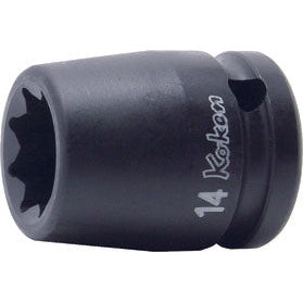 Ko-ken 14415M-15 1/2 Sq. Dr. Socket  15mm Double Square Length 38mm