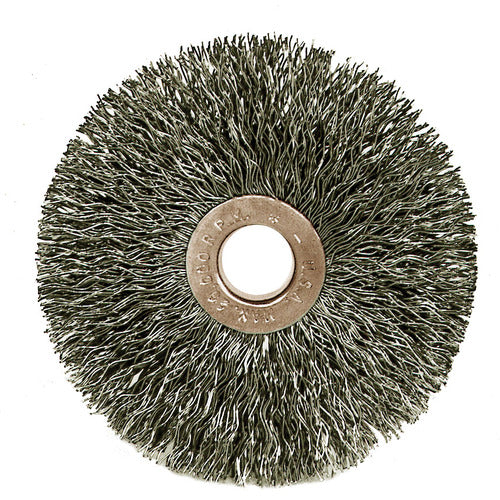 Weiler MK5115563 3" Diameter-1/2"-3/8" Arbor Hole - Copper Center Steel Wire Straight Wheel