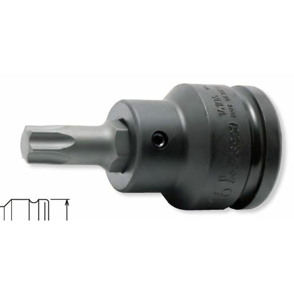 Ko-ken 16106.16-T60 3/4 Sq. Dr. Bit Socket TORX T60  Length 76mm