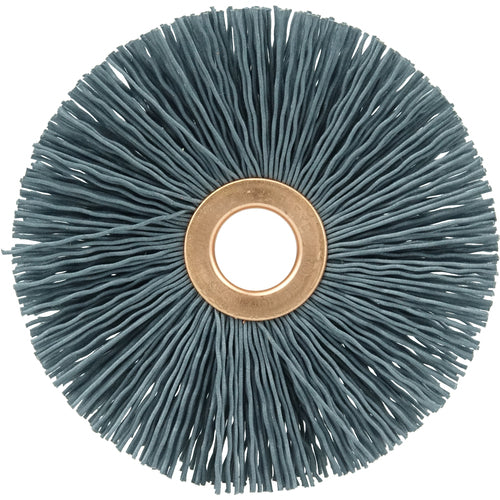 Weiler MK5116263 3" Diameter-1/2" Arbor Hole - Abrasive Nylon-Copper Center Straight Nylox Wheel