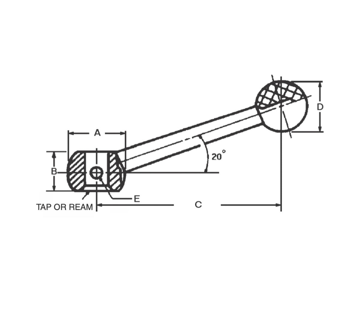 JERGENS LEVER, CLAMP, 3/4-10 TAP - 16610