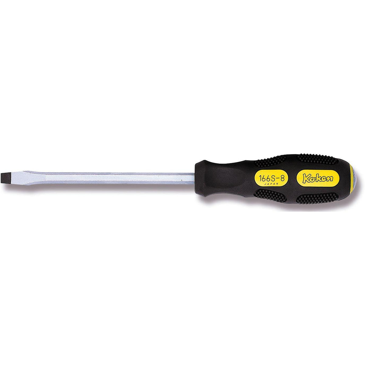 Ko-ken 166S-8 Screwdriver Slotted 8mm  Length 270mm Blade Through type