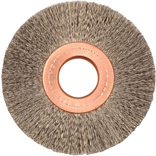 Weiler MK5116843 2" Diameter-1/2" Arbor Hole - Copper Center Stainless Straight Wheel