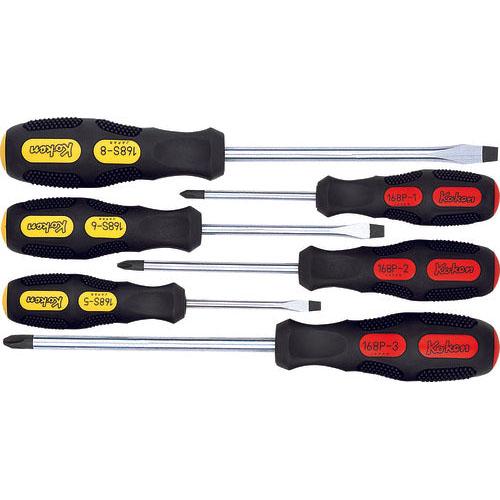 Ko-ken 168PS/6 Screwdriver Set  PH1-2-3/SL5-6-8    6 pieces
