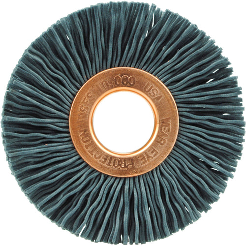 Weiler MK5117543 2" Diameter-1/2" Arbor Hole - Abrasive Nylon-Copper Center Straight Nylox Wheel