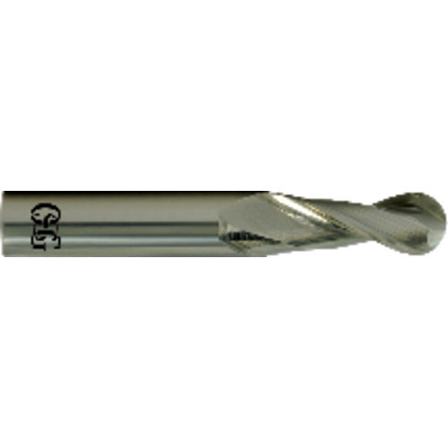 OSG USA, Inc. TP4820100700 1/2 Dia. ?1/2 Shank ?1-1/4 DOC ?3 OAL, Carbide Bright, 2 Flute, Round, Ballnose End Mill