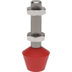 Image of DESTACO 205208-M flat-tip bonded neoprene spindle engineered for efficient, reliable clamping in industrial applications.