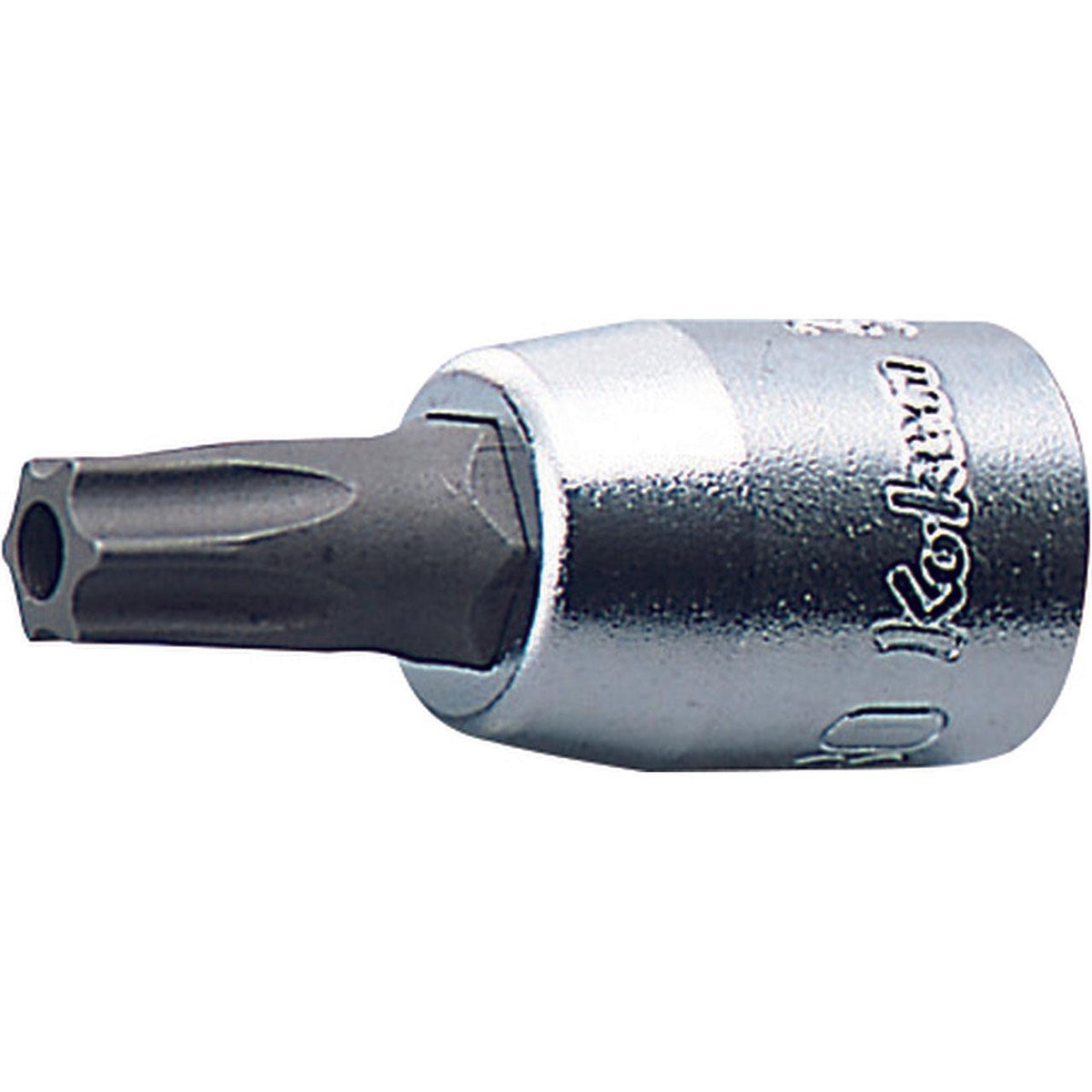 Ko-ken 2025.28-T27H 1/4 Sq. Dr. Bit Socket TORX T27H Tamper Resistant Length 28mm
