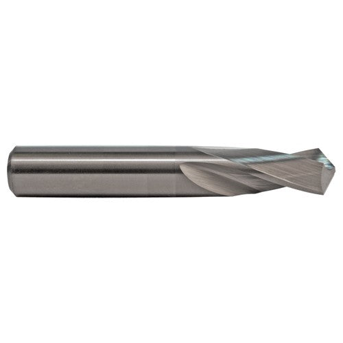 M A Ford AX3926286 #15 Dia. x 0.18" Shank x 3/4" Flute Length x 2-3/16" OAL, 3XD, 118°, Uncoated, 2 Flute, External Coolant, Round Solid Carbide Drill