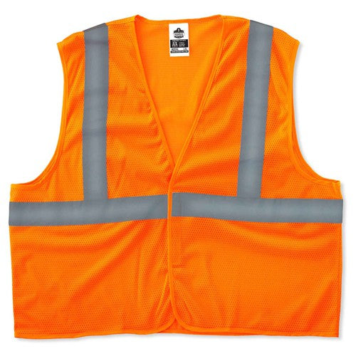Ergodyne LF6520967 8205HL 2 XL/3 XL Econo 2 Hook & Loop Orange Vest