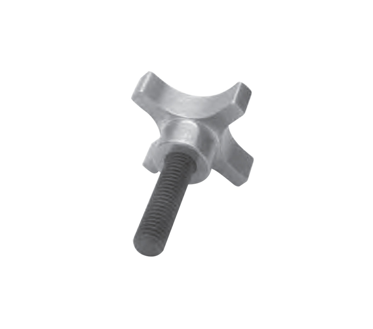 JERGENS KNOB, HAND ALUMINUM, W/ 1/4-20 X 3 STUD - 21021