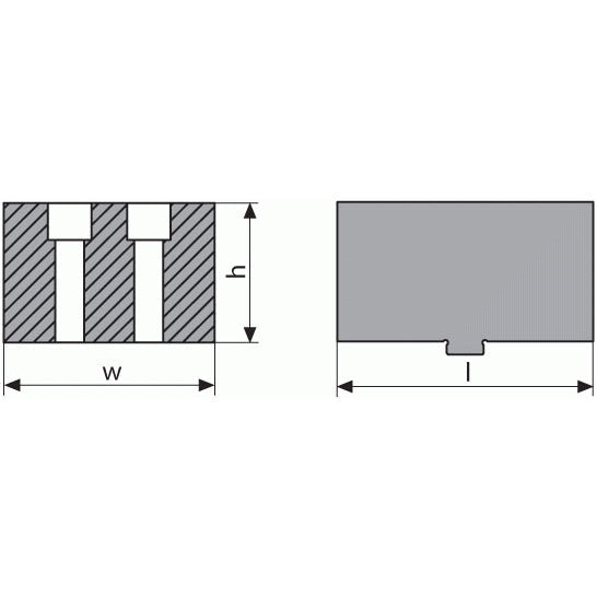 JERGENS JAW, SOFT, STEEL 120MM FIXED (81100 AND 81300) - 81145