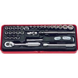 Ko-ken 2257M 1/4 Sq. Dr. Socket set   6 point   31 pieces
