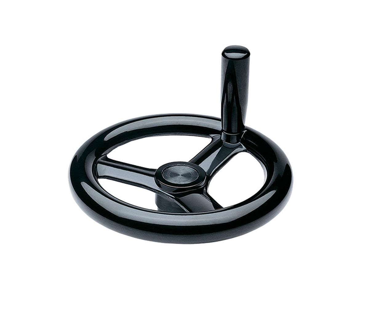 JERGENS HANDWHEEL, 14.76 THREE SPOKED, W/REVOLVING HANDLE - 22648