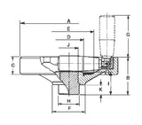 JERGENS HANDWHEEL, 3.94 PLASTIC SOLID, W/FOLD AWAY HANDLE - 22852