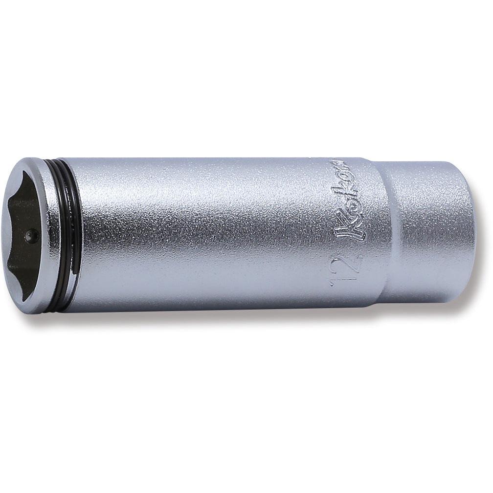 Ko-ken 2350M-12 1/4 Sq. Dr. Socket  12mm Nut Grip Length 50mm