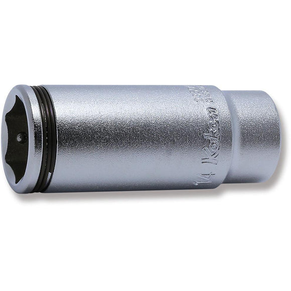 Ko-ken 2350M-14 1/4 Sq. Dr. Socket  14mm Nut Grip Length 50mm